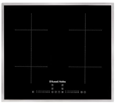 Russell Hobbs RH60IH2B414B 60cm Induction Hob with Dual Flex Bridge & Frame in Black