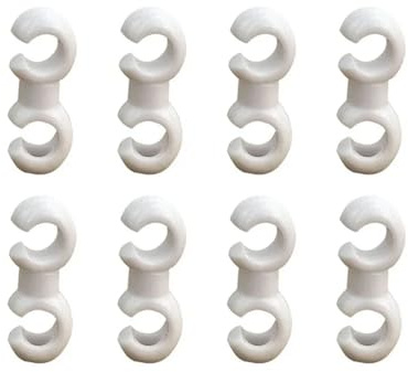 Pitlane Performance® Fahrrad-Kabel-Clips Set - 8 Stück drehbare S-Clips für Bremszug & Schaltzug - Kabelführung Halter für MTB, Rennrad & E-Bike - Bremsleitung Ordnung (Weiß)