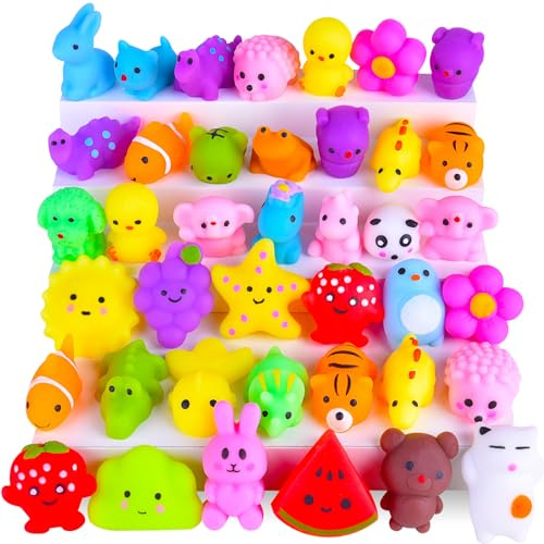 Set da 30 pezzi Mochi Squishy regalini di compleanno per bambini Kawaii Squishies Mini Animali Frutta Scelta casuale Piccoli Regali Antistress Kita Tesoro Goodie Bag