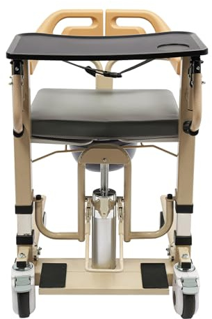 Fauteuil roulant hydraulique pour le transfert de patients à domicile, chaise de douche réglable en hauteur avec dossier, élévateur de patient pour une utilisation à la maison, dans les maisons de