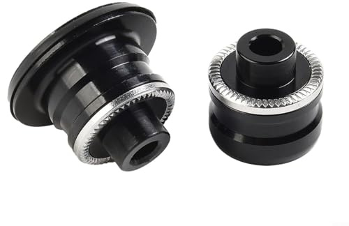 Jonikuper Aluminiumlegierung für Fahrradnabenadapter-Set, Schnellspanner auf Steckachse, Konverterende für vorne M9 auf 15 mm, 100 mm und hinten M10 auf 12 mm, 135–142 mm, kompatibel mit 8–11 Gang und