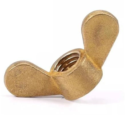 Standard-Flügelmuttern aus reinem Messing, Schmetterlingsmuttern, Einsatz M3 M4 M5 M6 M8 M10 M12 M14 M16 M20, Rändelmuttern(M14 2PCS)