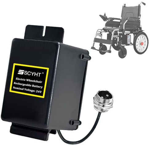 SSCYHT Batería Litio 24 V 20 Ah 15 Ah y 12 Ah Batería Repuesto 10 Ah Baterías de Iones de Litio 24 V Baterías sillas Ruedas con BMS para Motores 200 W a 500 W,24v20ah gx20 Male