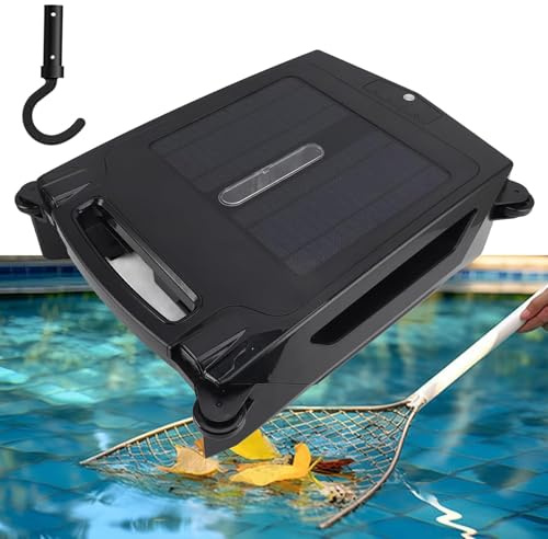 Solar Pool Skimmer Robot - Skimmer robótico automático para piscina con motores dobles para una limpieza eficiente de los desechos de la superficie