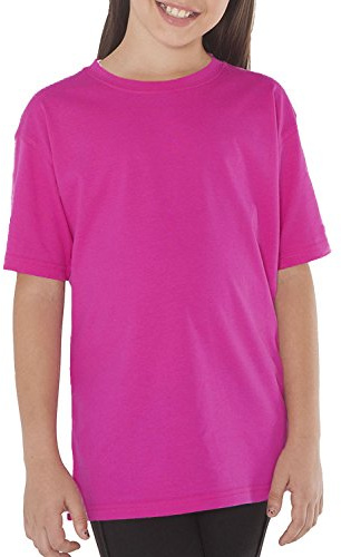 Maglietta T-Shirt Bimbo Bimba - 100% Cotone - 150 Grammi - JHK MOD. TSRB TSRK 150 (9-11 Anni, Fuxia)