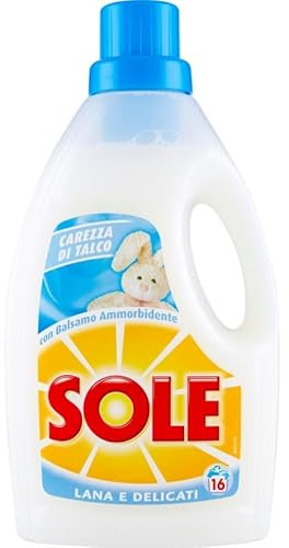 3 sole Detersivo Per Bucato lana & delicati Abbigliamento Carezza di Talco 1lt microfibra talcum