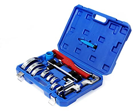 Tube Bender Kit Refrigeration Ratcheting Tubing Benders with Reverse Bending Attachment Hand Tool 1/4 to 7/8 Inch
