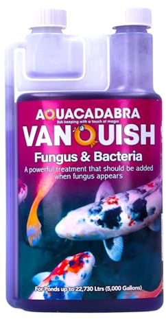 Aquacadabra Vanquish Fungus & Bacteria Pond Disease Treatment Water Solution 1L