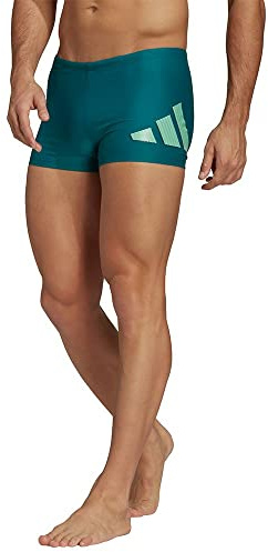 Adidas 3 Bars BX, Costume da Nuoto Uomo, Legacy Teal/Pulse Mint, 2XS