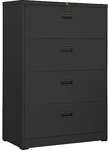vidaXL Aktenschrank Büroschrank Schubladenschrank Schrank Stahlschrank Lagerschrank Universalschrank Kommode Anthrazit 90x46x134cm Stahl