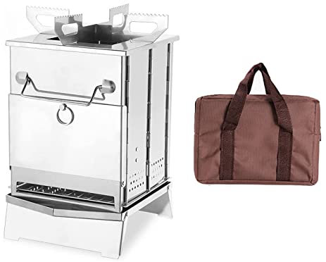MVDECOR Parrilla de carbón portátil, Parrilla para Barbacoa Parrilla para ahumador Ligera Plegable, Barbacoa de sobremesa pequeña Parrilla al Aire Libre para Acampar, picnics, jardín