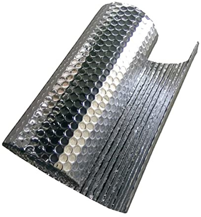 Double Bubble Double Foil Reflective Insulation Self-Adhesive Foil, Thermal and Vapor Barrier for Attics, Lofts, Floors, Sheds, Caravans, Boats, Greenhouses, Pet Homes and Garages ( Size : 1x8m )