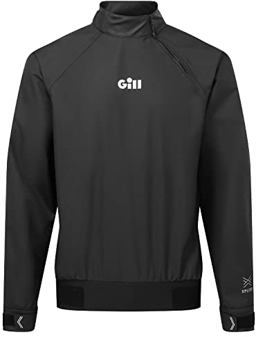 Gill Verso Lite Smock - Fully Taped, Waterproof & Breathable for Watersports, Sailing, Dinghy, Canoeing, Kayaking (Black, XXL)