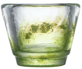 HEXEH Kerzenhalterhalter Kreativer Kerzenhalter aus Glas, einfache Retro-grüne Kerzenständer-Tischdekoration Kandelaber