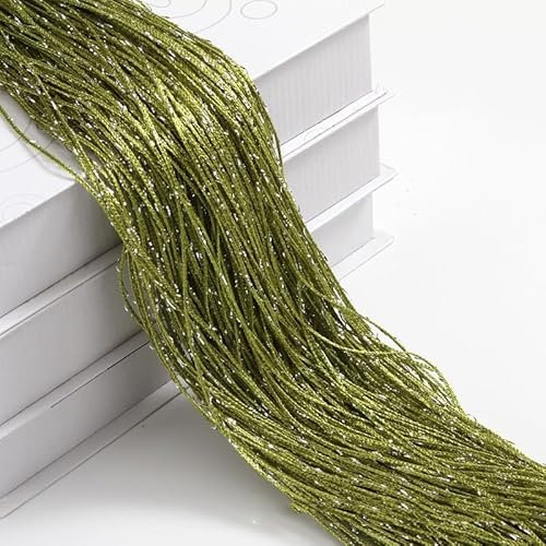 2 tende a fili, 100 x 200 cm, per porte e terrazze, divisorie, per finestre, per porte, soggiorno, verde militare