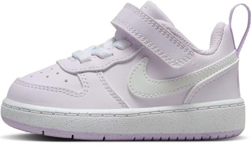 Nike Court Borough, Scarpe da Ginnastica, A malapena UVA/Fioritura Bianco-Lilla, 23.5 EU