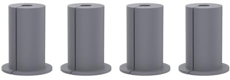 Kit di Instradamento Cavi per Foro a Muro per Passacavo Ethernet 4 Pezzi Kit Passante per Cavo in Gomma 1 Pollice Passante per la Casa e L'esterno (GREY)