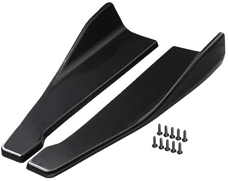 Car Body Side Rock 48 cm E90 E92 E93 325i 328i 320i 2008 2009 2010 2011 2012 2013 Auto Seite Rock Verlängerung Hinten Stoßstange Canard Splitter Auto Seitenschweller Spoiler(Farbe:Schwarz)