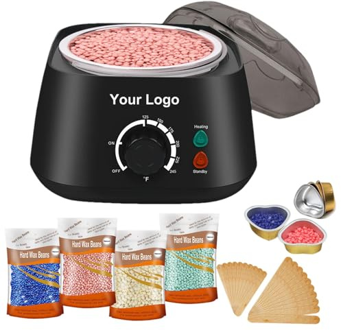 Home Waxing Kit für Frauen, Body Wax Kit, Hot Wax Pot zur effizienten Haarentfernung, Haarentfernungsgerät für Gesicht, Körper, Arm, Bein, Schönheitsmaschine für Frauen & Männer