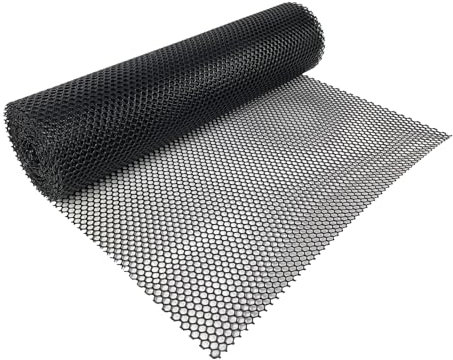 Baki Bar Shelf Liner Glass Mesh Mat White And Black 60cm x 10 Meter (Black)