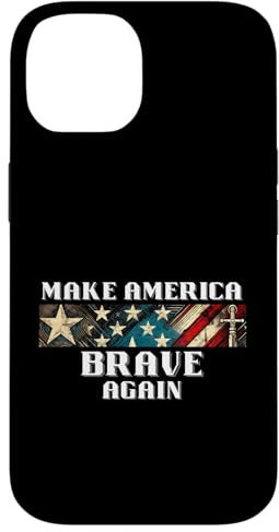 Macht Amerika wieder mutig USA Stars & Stripes Hülle für iPhone 14