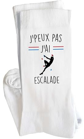 Planetee Chaussettes Escalade 2 Taille 41-45 | Cadeau Fantaisie Original Drôle Anniversaire Noël Humour