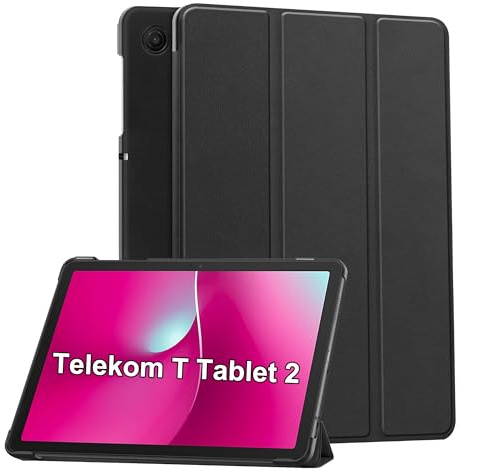 Rojeuinn Hülle für Telekom T Tablet 2 10.1 2025 Tablette Case Cover -Schwarz