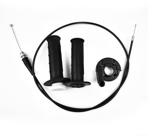 Mango del acelerador de motocicleta y conjunto de cable de 78 pulgadas compatible con manillares de 22 mm, se adapta a ATV Dirt Bikes modelos 90 110 125CC a 2