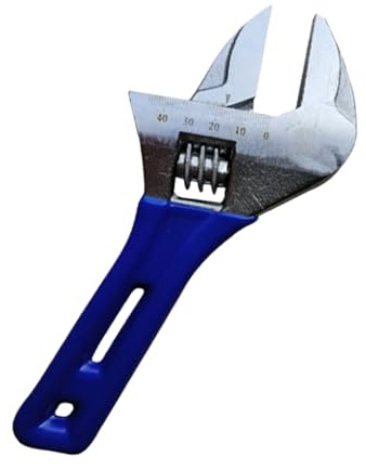 Adjustable Wrench - Portable Ergonomic Precise | Small Nuts Wide Opening Spanner,for Beginners Plumbing Work Hose Connection Drain Maintenance Nuts Bolts