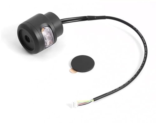Violiica Elektroroller Blinker Links/rechts, ABS wasserdicht IPX5, für NINEBOT E2 und E2 Pro, 3,6 x 4,1 cm, Leuchtzeichen mit 34 cm (Links) / 25 cm (rechts) Kabel, schwarz