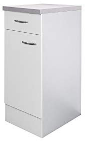 Flex-Well Küchenschrank UNNA - Unterschrank - 1-türig, 1 Schublade - Breite 30 cm - Weiß