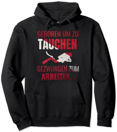 Geboren Um Zu Tauchen Scuba Diver Tauchsport Herren Frauen Pullover Hoodie