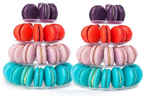 Candora Macaron-Ständer, 4-stöckig, 2 Stück