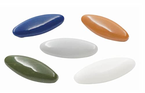 AMANAii® 15 Kopftuch Nadel, Hijab Pin, Sicherheitsnadel, Nadeln, Brosche, Bluse, Tuch, Schal, Befestigung, Clip, Stecknadel, Schachtel, Braun, Blau, Grün, Grau, Weiss