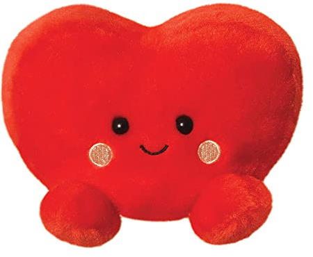 Aurora World Aurora, 61513, palmblad Amore hjärta, 13 cm, miljövänlig plyschleksak, röd