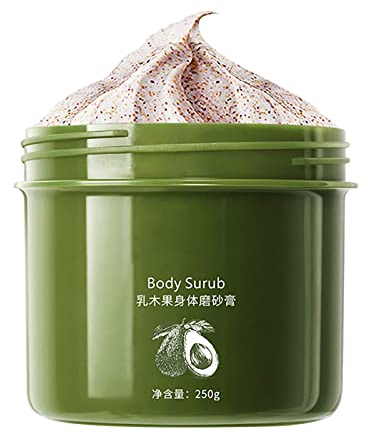 IUNSER Gel Aloe Sheabutter-Körperpeeling Tiefenreinigung und Peeling Hühnerhaut Feuchtigkeitsspendend und Peeling 250 g Cortison Spray Kopfhaut (Green, One Size)