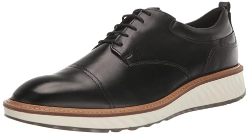 ECCO Herren St. 1 Hybrid Captoe Oxford, Schwarz, 9-9.5