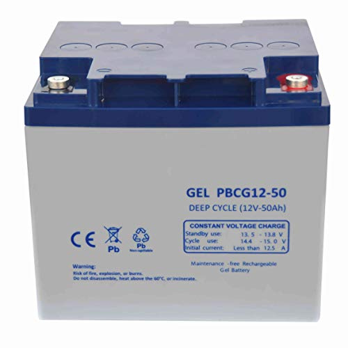 Batería Gel Ciclo Profundo 12V 50Ah PBCG12-50