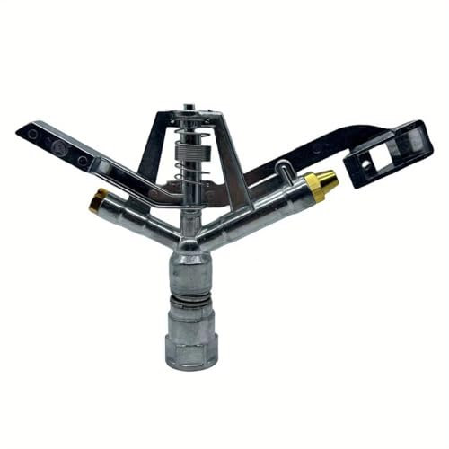 Aspersor de impacto de 1 pulgada, aspersor de césped, aspersor de jardín, aspersor de agua de gran área