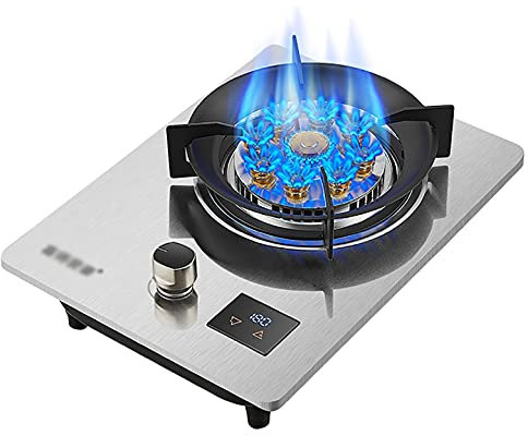 Plaque de cuisson à gaz encastrable sur table, protection contre les flammes par thermocouple/allumage électronique par impulsion, pour réchauffer, cuisiner, faire bouillir, frire, mijoter [Class