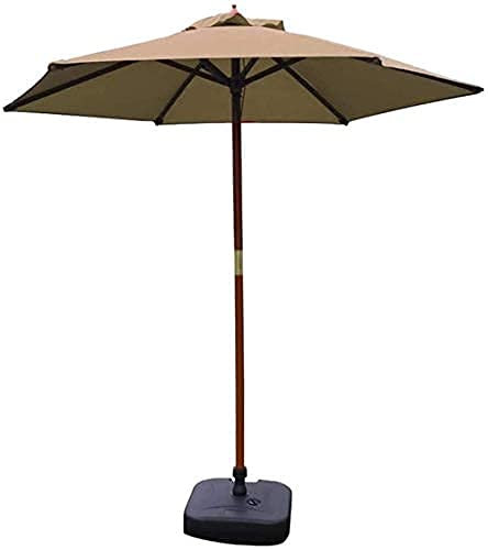 MaGiLL Sonnenschirm, Sonnenschirm, Gartenschirme, 2,1 m, Terrassenschirm, Tischschirm für den Außenbereich, Garten, Camping, Poolschirm mit Halterung aus massivem Holz (grün A)