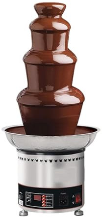 Fontana Per Fonduta Di Cioccolato In Acciaio Inox, Macchina Per Sciogliere Il Cioccolato, Controllo Della Temperatura Tramite Pulsante, Intervallo Regolabile: 0-150°C,4tiers-220V