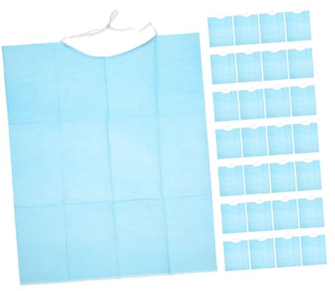 FRCOLOR Ölbeständige Einweglätzchen Für Erwachsene 2 Stück Einmalgebrauch Pflege Essschürze Für Senioren Schutz Vor Verschütten Beim Essen