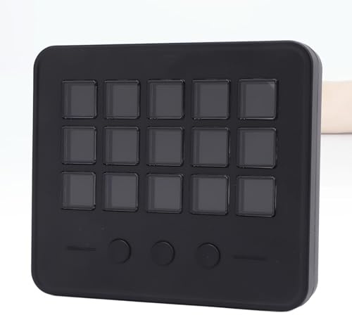 Cuifati Stream Controller, 15 Customizable LCD Keys Streaming Keyboard, StreamDeck 15 Key Visual Keyboard, LCD Shortcut Buttons Keypad for Desktop Control, Gaming, Programming