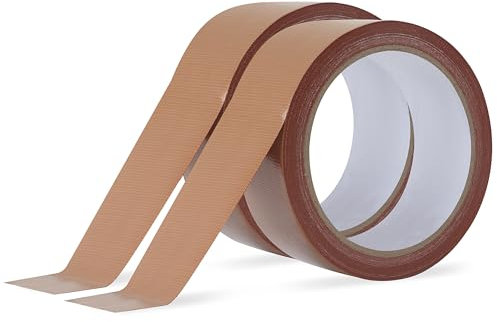 JUNART 2 rotoli di nastro corazzato resistente all'acqua, 4 cm x 10 m, colore marrone, per guarnizioni di tubo, riparazioni di tetto, guarnizioni per tende, ecc.