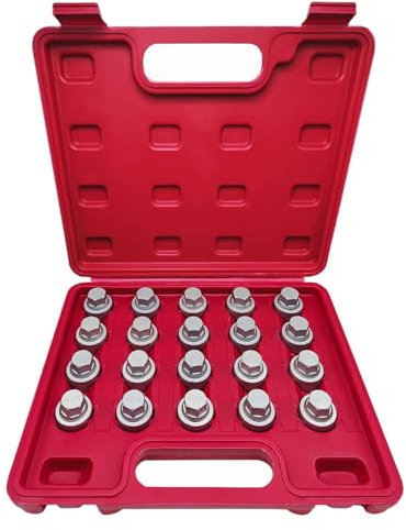 JEUCLEL 20PCS Wheel Locking Nut Key Kit Compatible with BMW Series, Wheel Lock Nut Socket Bolt Set, Wheel Anti-Theft Lug Nut Removal Tool, Anti-Theft Screw Remover