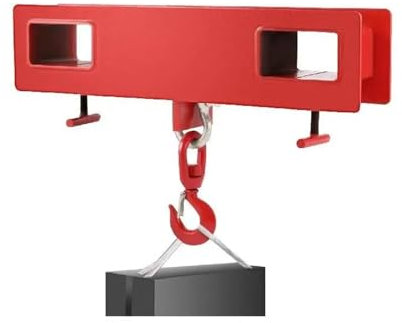 Grúa móvil con gancho giratorio for montacargas, capacidad de elevación de 2 toneladas, 4400 lb, accesorios for grúa móvil de alta resistencia para elevación