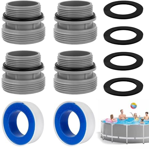 GOUYENG Adattatore per Tubo,Connettori per Tubi,Connettore Tubo Piscina,Kit di Conversione per Piscina,Adattatore Tubo Piscina,per Intex,Coleman & Hayward Pool Hose Adapter 4560