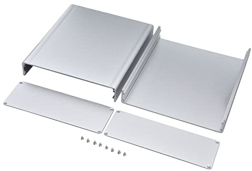 FTVOGUE Aluminum Alloy Project Box, Enclosure Split Body Box/Cover with Sealing, High Performance for Circuit Board, Amplifier, Decoder, Installation with Screws, Easy to Carry,