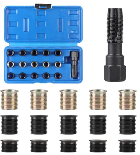 efuturetime 16 Stück Zündkerzen Gewindereparaturset M14 × 1,25